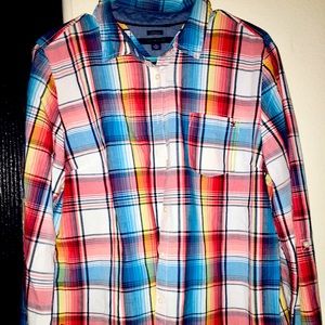 Tommy Hilfiger Plaid Button Up